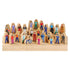 Constructive Playthings 25-Piece Wooden Community Helpers Figurine Set, Inclusive Diverse Wood Toy for Kids 3+