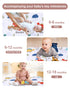 50 50 Tummy x Play Mat for Baby Playpen Time, Non-Slip Washable Baby Playpen Mat, Baby Crawling Mats for Floor