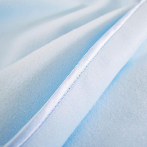(30" 30") Cozy, American Baby Company Fleece Blanket x with Silk-Like Satin Trim, Soft, Warm & Blue, for Boys