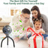 snawowo Mini Handheld Personal Portable Fan, Baby Stroller Fan, Car Seat Fan, USB or Battery Powered, with Flexible