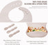 Set Set (10 Baby Weaning - Silicone Toddler Feeding Pcs) with Adjustable Bib, Suction Bowl, Plate, Fork, Spoon, Water