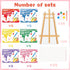 24 Sets, Golden Associate Valentines Day Cards Easel Cardboard for Kids School Pcs, Mini Watercolor Paint Classroom