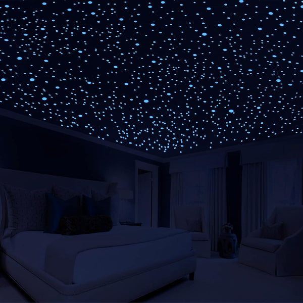 808 PCS Glow in The Dark Stars for Ceiling, 3D Adhesive Dots Decor Stickers for Kids Bedroom or Birthday Gift