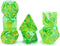 Gate Keeper Games and Dice: Inclusion Dice Goblin - 7pc Set, Transparent Green, Goblin Head Inclusion for Role Playing