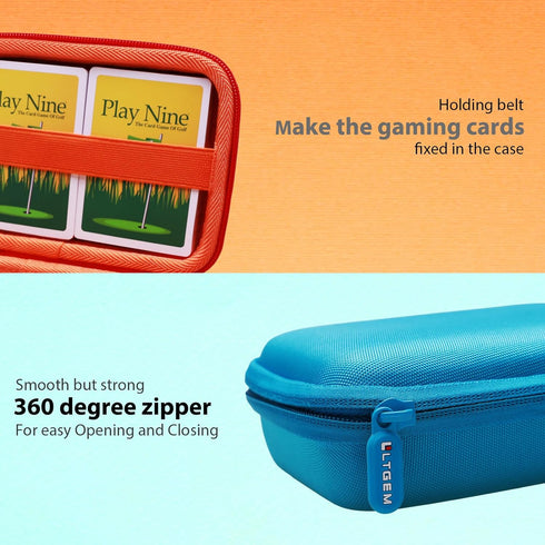 LTGEM Travel Cards Hard Case, PTCG Trading Cards, Accommodates 300+ Game Cards, Compatible with Classic Games
