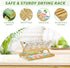 Msoesticc.dl DSVENROLY Baby Bottle Drying Rack Foldable Vertical Bamboo Milk Bottle and Accessories Organizer for Busy