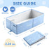 1-8, Toddler Bath Tub for Shower, Foldable Baby Bathtub, Portable Kids Bathtub & Collapsible Bathtub for Toddlers