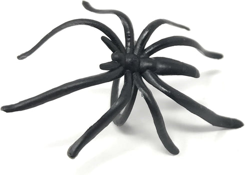 288 Bulk Halloween Spider Ring Assortment, Orange, Purple, Black, Glow-in-the-Dark Party Favors