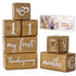 GIRVEM Baby Monthly Milestone Blocks for Boy or Girl, Milestones Age Photo Block