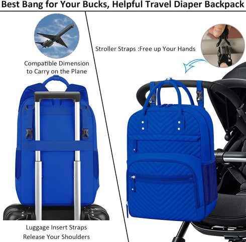 Backpack Tenot Diaper Bag Tote for Women Large Capacity, Baby with Insulated Pockets Multifunctional Bags For Girl Boy
