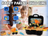 Cement Mixer Color Dough Set, Construction Truck Tools Kit, DIY Art & Craft Playset Toys with Portable Case for Kids Boys Ages 3+, with Molds Non-Toxic Modeling Clay 4 Colors