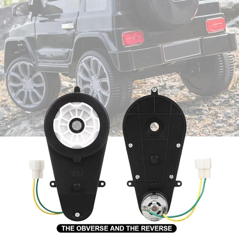 2 Pcs Kids Ride On Car Gearbox, 550 24V Motor 40000RPM, Electric Motor Gearbox for Children Ride On Toys