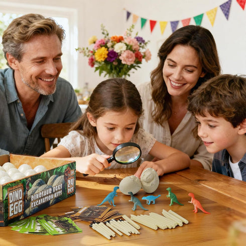 LAZUBDSLQ 24 3+ Dinosaur Eggs Toys Dig Kit, Dino Eggs, Dinosaur Toy for Kids, Science STEM Dinosaur Eggs for Birthday