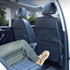 pefirst 3 2-Pack) Kick Mat Back Seat Protector Waterproof Leather Car Seat Back Organizers Cover with Storage Pockets
