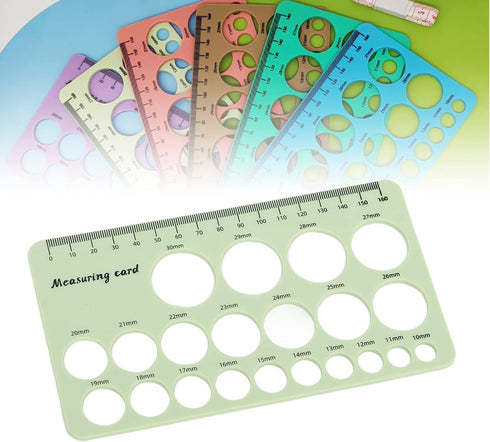Nurnesy 1.5m Nipple Ruler, Flexible Silicone Breast Flange Measurement Tool for Breast Pump Flange Sizing, Postpartum