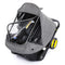 Universal Car Seat Rain Cover, Food Grade EVA Waterproof Protection with Quick-Access Zipper Door (Grey)