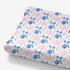 HawSkgFub Pink Bow Hydrangea Floral Changing Pad Cover for Baby Girls Shower Gift,