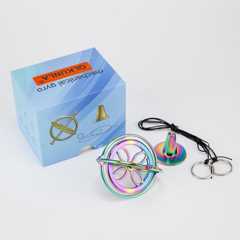 Gyroscope Toy Metal Anti Gravity Rotating Desk Gyroscope, Flying Motion Balance Physics Educational Training Gift