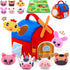 Auney Baby Toys 6-12 Months - Soft Barn with Stuffed Farm Animals, Rattles,