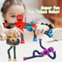 Pop Tubes Robot Toy - 4 Packs Fidget Toys, Telescopic Suction Cup Robotics for Toddlers