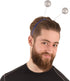 Funny Party Hats Head Boppers - 12 Piece Assorted Design Party Accessories, Blue Gold