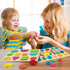 Wooden Puzzles for Toddlers, 3 in 1 Alphabet and Number Shape Puzzle, Educational Learning Toys Set of 3