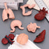 VICROIC 8 3D PCS Mini Human Body Model for Kids, Human Organ Model Anatomy, Physiology Realistic Study Tools