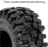INJORA 1.0 Swamp Stomper S5 Tires - 58 * 24mm for SCX24 AX24 TRX4M FCX24 1/24 1/18 RC Crawler Car, T1015