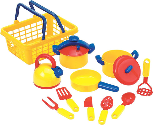 Educational Insights Pots 'N' Pans Set, Kitchen Toys, Pretend Kitchen Set, 13