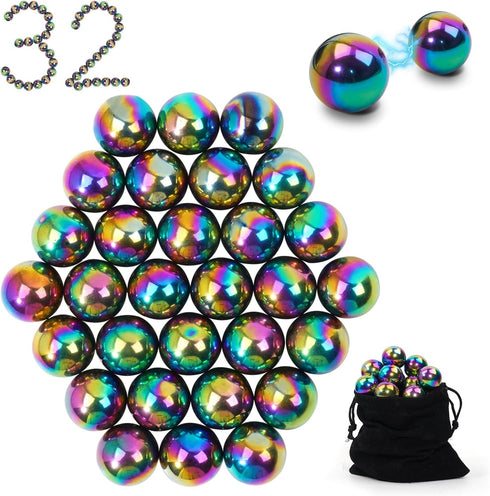 AYXXZJD 32 Pcs Magnetic Balls Fidget Toy,Adult Fidget Toys, Science Kit for Anxiety