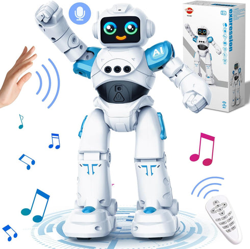VATOS Robot Toys for Kids - Smart Talking Voice Remote Control Robot,