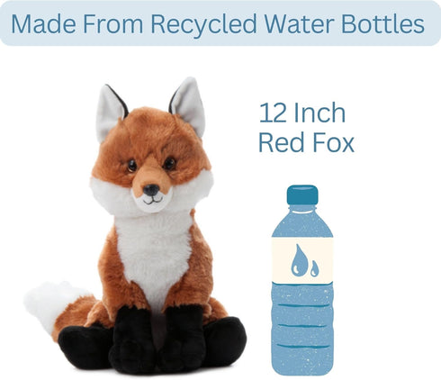 The Petting Zoo Fox Stuffed Animal - Wild Onez Zoo Animals, 12 inches Fox Plush Toy, Gifts for Kids