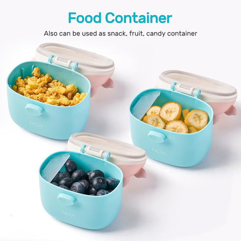 NCVI Baby Formula Dispenser On The Go, Formula Container To Go, Formula Holder for Travel, Outdoor Picnic with Baby