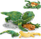Tezituor 5 Pieces Realistic Stuffed Lizard Set, 26.4 Inch Large Plush Bearded Dragon Animal Toy Gifts for Boys