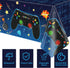 4 Pack Video Game Tablecloth for Kids Birthday Party, 86” x 51” Rectangle Plastic Game Table Cover Decorations