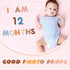 Windkream 29 1-12 Pcs Felt Baby Monthly Milestone Decor Numbers and Letters Newborn Birth Photography Props, Months