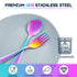 VITEVER 10 Pack Toddler Utensils, Stainless Steel Rainbow Silverware Set for Kids, Includes Forks and Spoons,