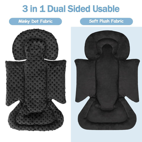 3 1 Infant Car Seat Insert Boy Girl, in Newborn Carseat Insert with Strap Pads, Car Seat Head Support for Baby