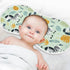 decor gift 4 Pack 22x11in Cotton Muslin Burp Cloth Breathable Funny Jungle Zebras Green Feeding Cloth for Unisex