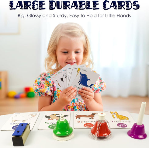MINIARTIS Musical Flash Cards for Kids | Learning Notes Reading | Educational Color Coded Music Note Theory Flashcards