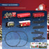WATUDOU Set 3-5 4-7, Set Set 3 4 5 6 Train for Kids Classic Christmas Electric Train Toys with Steam Locomotive Engine