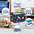 36L Clastyle Rocket Astronaut Shelf Basket for Boys Cosmic Planet Universe Blue Storage Bin Rectangle Clothes Books Toy