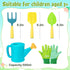 Set Set Biubee Kids Gardening Tools - Sturdy Kids Watering Can Toy Toddler Children's Gardening Kit with Metal Shovel