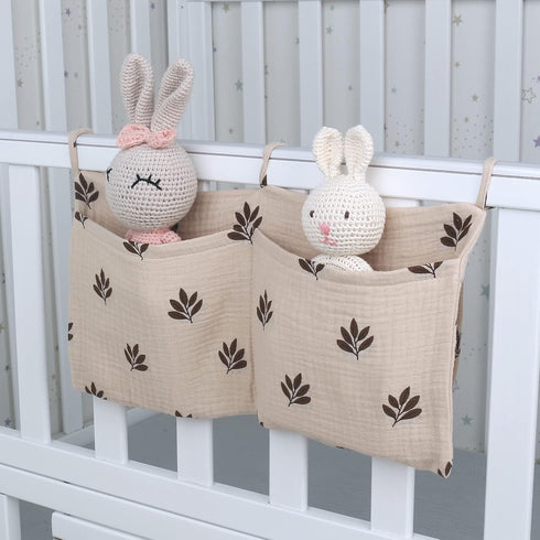 LANGYI Bedside Hanging Bag For Baby Crib Diaper Storage Bag Crib Organizer Bag Nappy Bag Dormitory Bed-Bunk Organizing