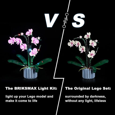 BRIKSMAX LED Lighting Kit for LEGO Orchid 10311 (Hand Sweep Sensor Switch Version) - Compatible with Lego Creator
