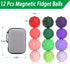 Generic 12 Pack Silicone Magnetic Fidget Balls - Magnet Fidget Toys for Adult & Teens, Stress Relief Sensory Toys