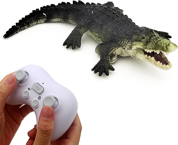 Tipmant Realistic RC Crocodile Remote Control Fish Boat Electric Animal Water Toy