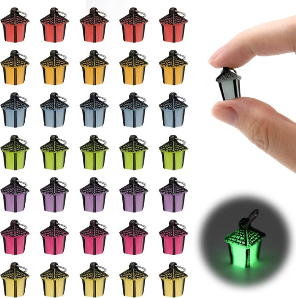 HOMICO 35 Pieces Luminous Dollhouse Lights - Fake LED Lights for Crafts, Christmas
