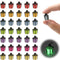 HOMICO 35 Pieces Luminous Dollhouse Lights - Fake LED Lights for Crafts, Christmas
