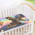 SyXIOP 28" 52" Colorful Rainbow Butterfly Cooling Baby Crib Mattress x Breathable Mattress Protector pad for Kids